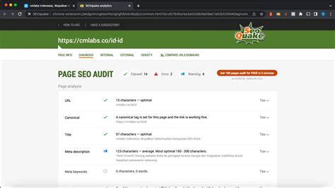 link https www.seoquake.com welcome index.html|Page How to do SEO Audit .